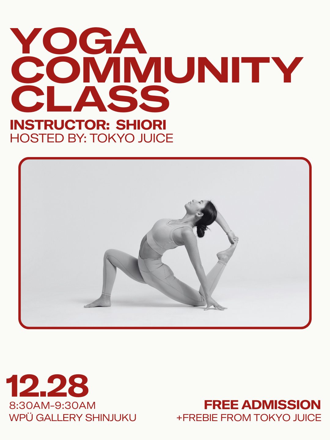 Community Yoga Class | Shiori Akiyama x TOKYO JUICE