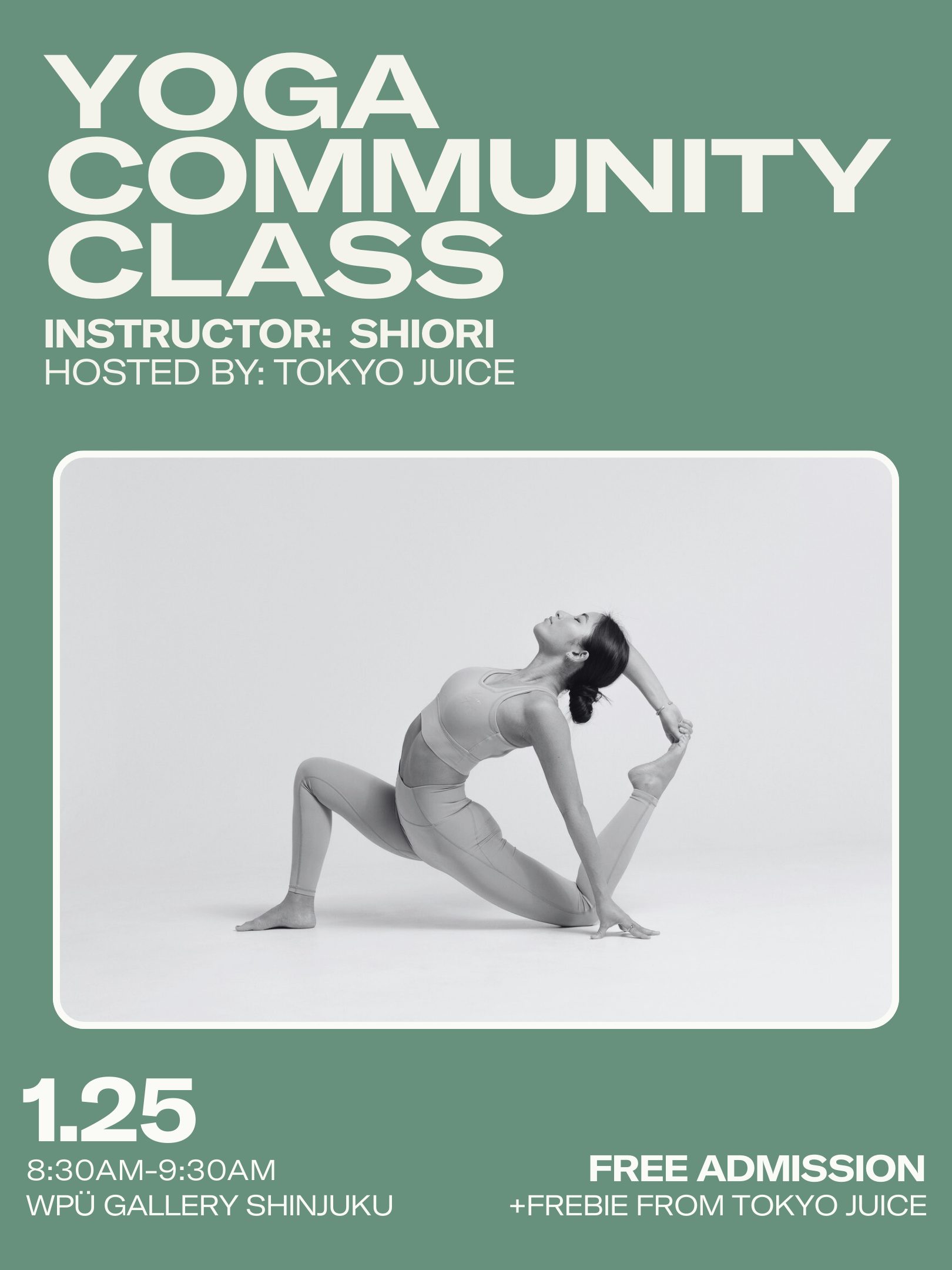 Community Yoga Class | Shiori Akiyama x TOKYO JUICE