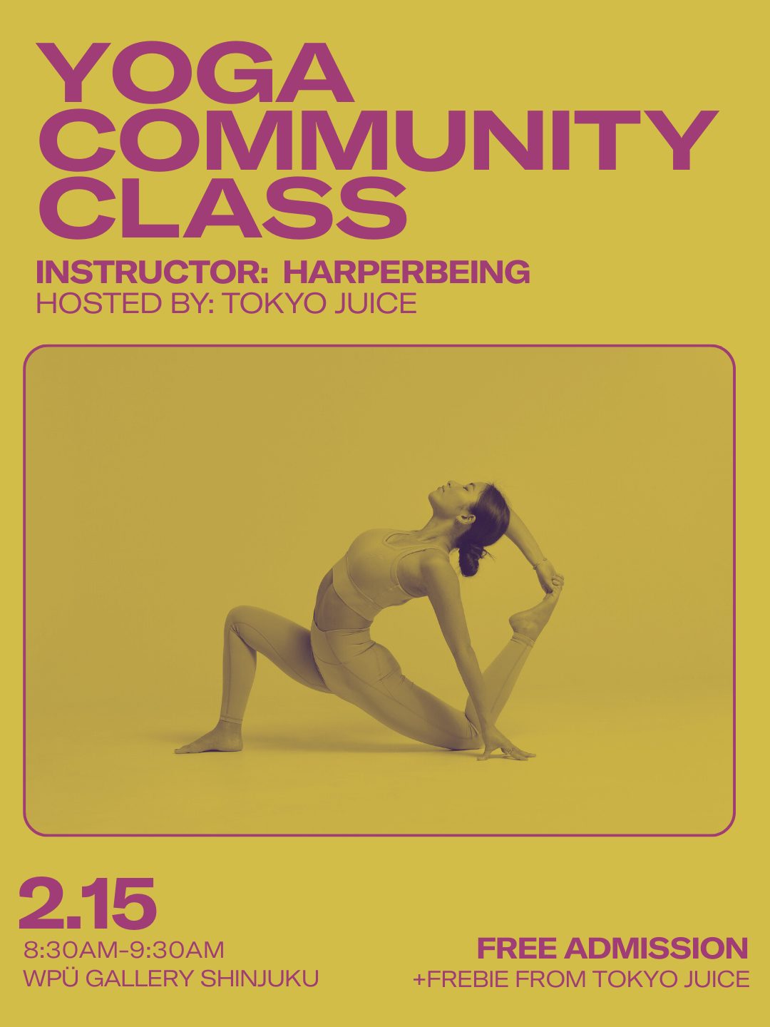 Community Yoga Class | Shiori Akiyama x TOKYO JUICE