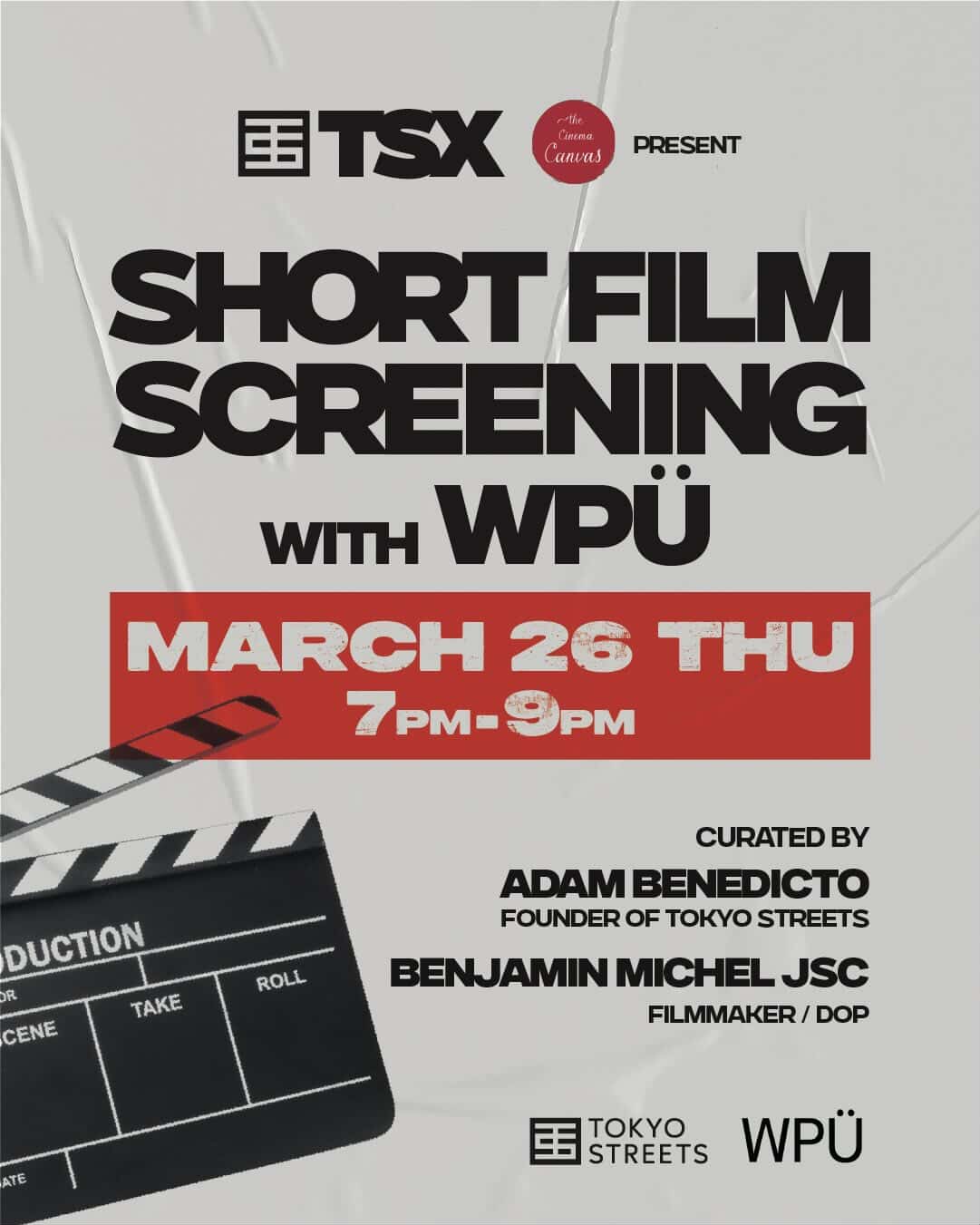TSX and The Cinema Canvas – Short Film screening