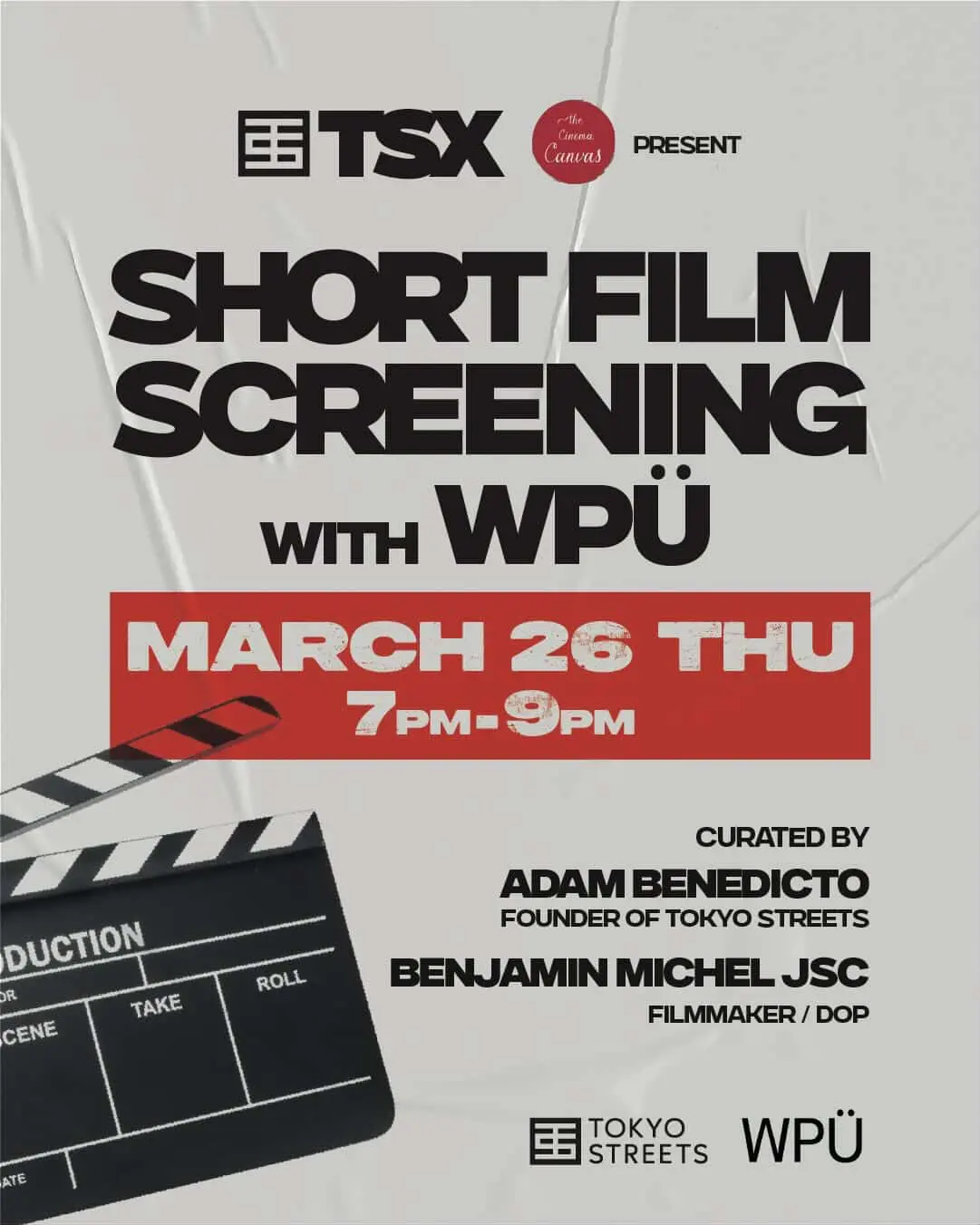 TSX and The Cinema Canvas – Short Film screening
